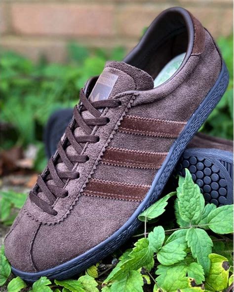 Adidas tobacco trainers dark brown